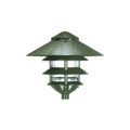 Product Image of Pagoda Garden Fixture Large 10" Hood 1 light 3 Louver Green Finish