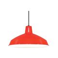 Product Image of 1 Light 16" Pendant Warehouse Shade Red Finish