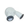 Product Image of 2 Light 14" Flood Light Exterior PAR38 Holder w/ Adjustable Swivel White Finish (Pack of 2)