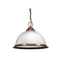 Product Image of 1 Light 15" Pendant Frosted Prismatic Dome Old Bronze Finish