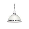 Product Image of 1 Light 15" Pendant Frosted Prismatic Dome Brushed Nickel Finish
