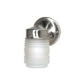 Product Image of 1 Light 6" Porch Wall Mason Jar w/ Frosted Glass Brushed Nickel Finish (Pack of 3)