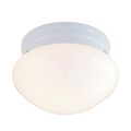Product Image of 1 Light 8" Flush Mount Small White Mushroom White Finish (Pack of 2)