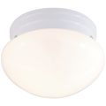 Product Image of 2 Light 10" Flush Mount Medium White Mushroom White Finish (Pack of 2)