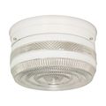 Product Image of 2 Light 8" Flush Mount Medium Crystal / White Drum White Finish (Pack of 3)