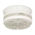 Product Image of 2 Light 10" Flush Mount Large Crystal / White Drum White Finish (Pack of 2)