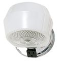 Product Image of 1 Light 5" Vanity w/ White Crystal Bottom Shade & Conv Outlet Polished Chrome Finish (Pack of 2)