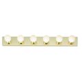 Product Image of 6 Light 36" Vanity Strip Polished Brass Finish