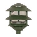 Product Image of Pagoda Garden Fixture Small Hood 1 light 2 Tier Green Finish