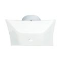 Product Image of 2 Light 12" Ceiling Fixture White Square White Finish (Pack of 2)