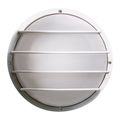 Product Image of 1 Light 10" Round Cage Wall Fixture Polysynthetic Body & Lens White Finish