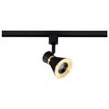 Product Image of 12 Watt LED Cinch Track Head 3000K Matte Black and Brushed Brass Finish