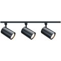 Product Image of 3 Light R30 Straight Cylinder Track Kit 4 foot Track Black