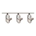 Product Image of 3 Light PAR30 Gimbal Ring Track Kit 4 foot Track Brushed Nickel