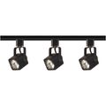 Product Image of 3 Light MR16 Square Track Kit 4 foot Track Line Voltage Black