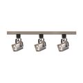 Product Image of 3 Light MR16 Square Track Kit 4 foot Track Line Voltage Brushed Nickel