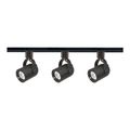 Product Image of 3 Light MR16 Round Back Track Kit 4 foot Track Line Voltage Black