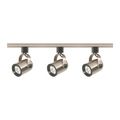 Product Image of 3 Light MR16 Round Back Track Kit 4 foot Track Line Voltage Brushed Nickel