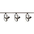 Product Image of 3 Light PAR30 Gimbal Ring Track Kit 4 foot Track Russet Bronze
