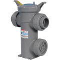 Product Image of 1/2" SB Series PVC Simplex Basket Strainer w/ Socket and Threaded Ends, EPDM O-ring (Gray)