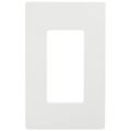 Product Image of Claro 1 Gang Wall Plate for Decorator/Rocker Switches, Satin (Brilliant White)