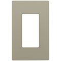 Product Image of Claro 1 Gang Wall Plate for Decorator/Rocker Switches, Satin (Clay)
