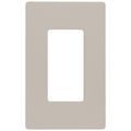 Product Image of Claro 1 Gang Wall Plate for Decorator/Rocker Switches, Satin (Taupe)