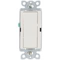Product Image of Claro On/Off Rocker Switch, 15A 3-Way Satin Color 3-way Switch (Biscuit)