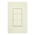 Product Image of Claro 6-Port Frame, Field Customizable, Fits Decorator-Style Wall Plates, SC-6PF-BI, Biscuit