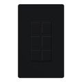 Product Image of Claro 6-Port Frame, Field Customizable, Fits Decorator-Style Wall Plates, SC-6PF-MN, Midnight