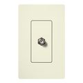 Product Image of Claro Coaxial Cable Jack, Fits Decorator-Style Wall Plates, SC-CJ-BI, Biscuit