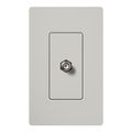 Product Image of Claro Coaxial Cable Jack, Fits Decorator-Style Wall Plates, SC-CJ-PD, Palladium