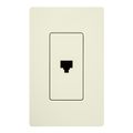 Product Image of Claro Telephone Jack, Fits Decorator-Style Wall Plates, SC-PJ-BI, Biscuit