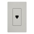 Product Image of Claro Telephone Jack, Fits Decorator-Style Wall Plates, SC-PJ-PD, Palladium