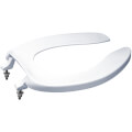 Commercial Elongated Open Front Toilet Seat (Cotton White)