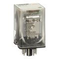 Product Image of Plug-In Relay, Type KP, Tubular, 8-Pin, DPDT, 2NO/2NC, 10A, 12 VDC Coil, 8501KPDR12P14V51