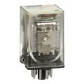 Product Image of Plug-In Relay, Type KP, Tubular, DPDT, 2NO/2NC, 10A, 24 VAC Coil, 8501KPR12P14V14