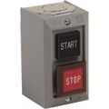 Product Image of Push-Button Control Station, Momentary, NO/NC, Start & Stop 2 Pushbutton Operators, Projecting Operator, 1 NEMA Rating, 9001BG203