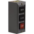 Product Image of Push-Button Control Station, Momentary, 2NO/3NC, Close, Open & Stop 3 Pushbutton Operators, Projecting Operator, 1 NEMA Rating, 9001BG303