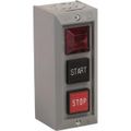 Product Image of Push-Button Control Station, Momentary, NO/NC, Start & Stop 3 Pushbutton Operators, Projecting Operator, 1 NEMA Rating, 9001BG308