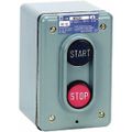 Product Image of Push-Button Control Station, Momentary, NO/NC, Start & Stop 2 Pushbutton Operators, Projecting Operator, 4 NEMA Rating, 9001BW240