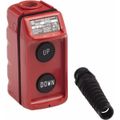 Product Image of Pendant Control Station, Momentary, 4NO, Up & Down 2 Pushbutton Operators, Flush Push Button Operator, 1, 3, 3R, 4 & 4X NEMA Rating, Red, 9001BW92R