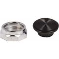 Product Image of Extended Mushroom Head Pushbutton Switch 1-3/8" Snap-In Knob Black, Round Button, Nonilluminated, 9001K16B