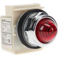 Product Image of 120 V Red Lens Incandescent Pilot Light Round Lens, Screw Clamp, 9001KP1R9