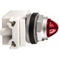 Product Image of 120 V Red Lens LED Pilot Light Round Lens, Screw Clamp, 9001KP38LRR9