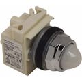 Product Image of 120 V White Lens LED Pilot Light Round Lens, Screw Clamp, 9001KP38LWW9