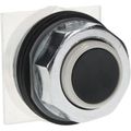 Product Image of Push-Button Switch, 30 mm Mounting Hole Dia, Momentary, Black Pushbutton, Momentary, 9001KR3B