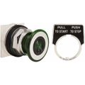 Product Image of Push-Button Switch, 30 mm Mounting Hole Dia, Maintained, Green Pushbutton, Maintained, 9001KR9G