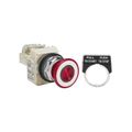 Product Image of Push Button, Harmony 9001K, 41mm, Red, LED, 24...28V, 1CO, Mushroom, 9001KR9P35LRRH13