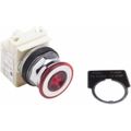 Product Image of Push-Button Switch, 30 mm Mounting Hole Dia, Maintained, Red Pushbutton, Maintained, 9001KR9P35R